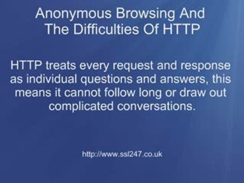 SSLs and the trouble with anonymous web Browsing