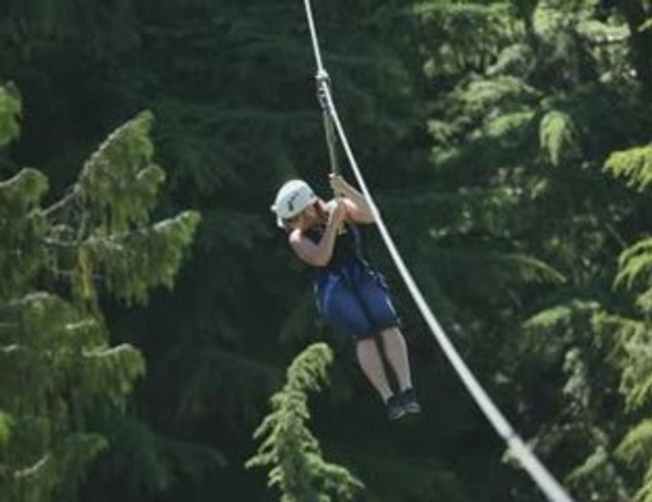 Ziplining in Whistler, BC for 4th of July