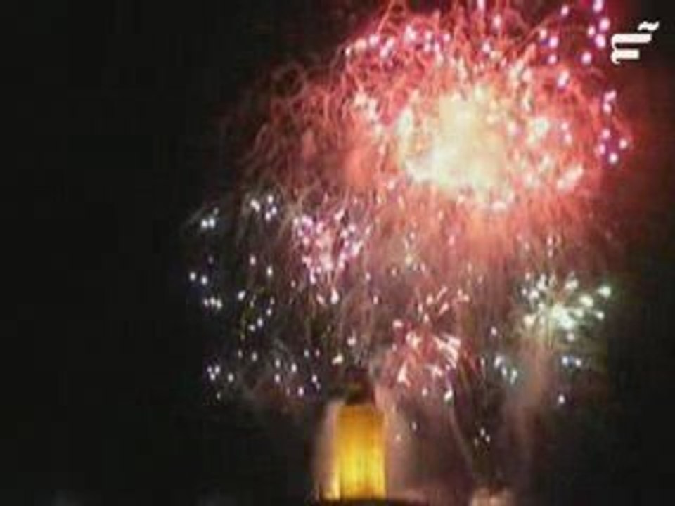 Fuegos artificiales en la torre de hercules