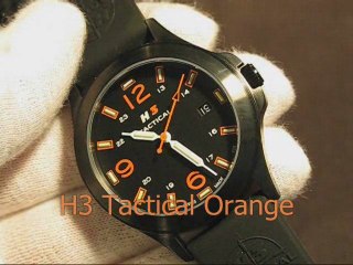 Review : Orange illuminated H3 Tactical watch