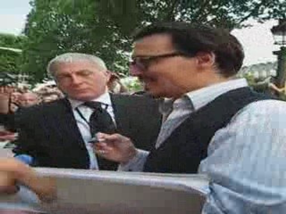 Johnny à l'avant-première de Public Enemies à Paris
