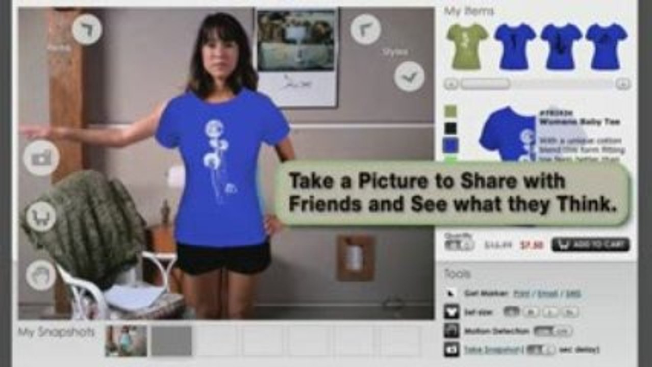 Zugara’s Augmented Reality Dressing Room