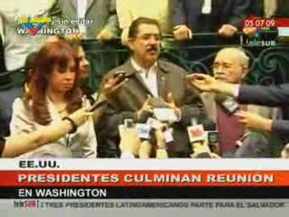 ONU y OEA acompañan Presidente Zelaya retomar legitimidad