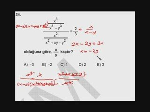 BÜLENT HOCA 2009 KPSS MATEMATİK ÇÖZÜMLERİ