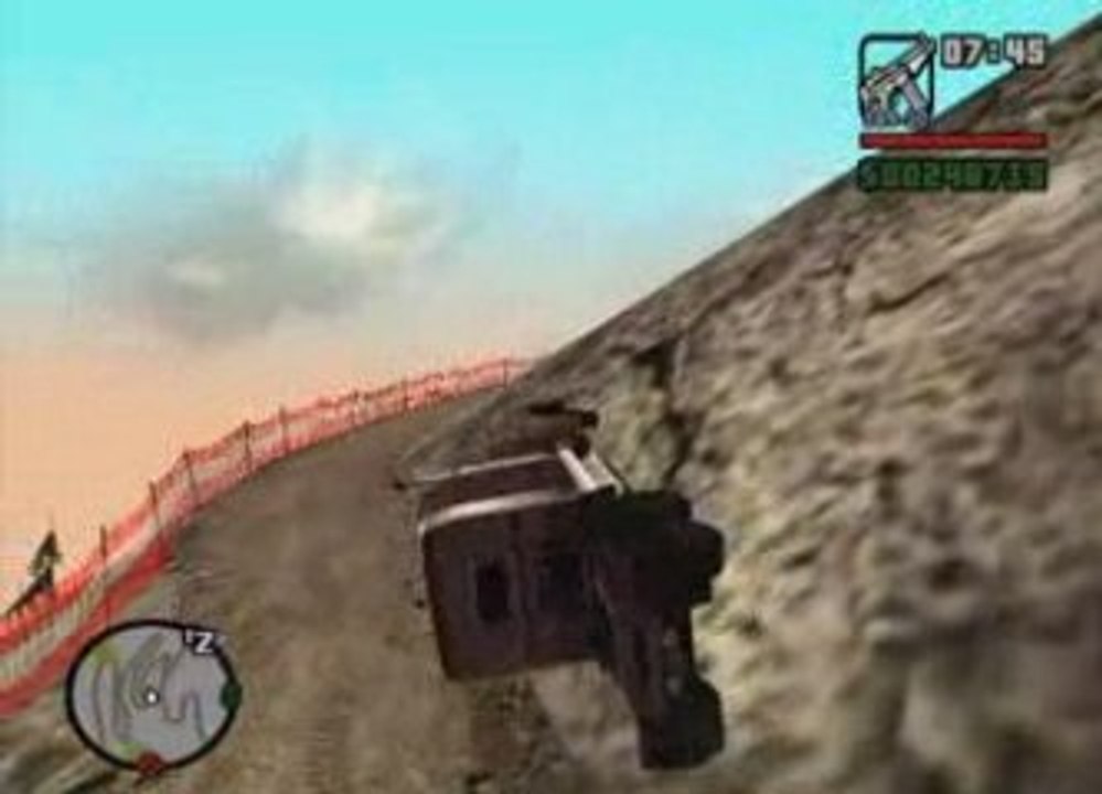 Escalade du Mont Chiliad en camion gta san andreas