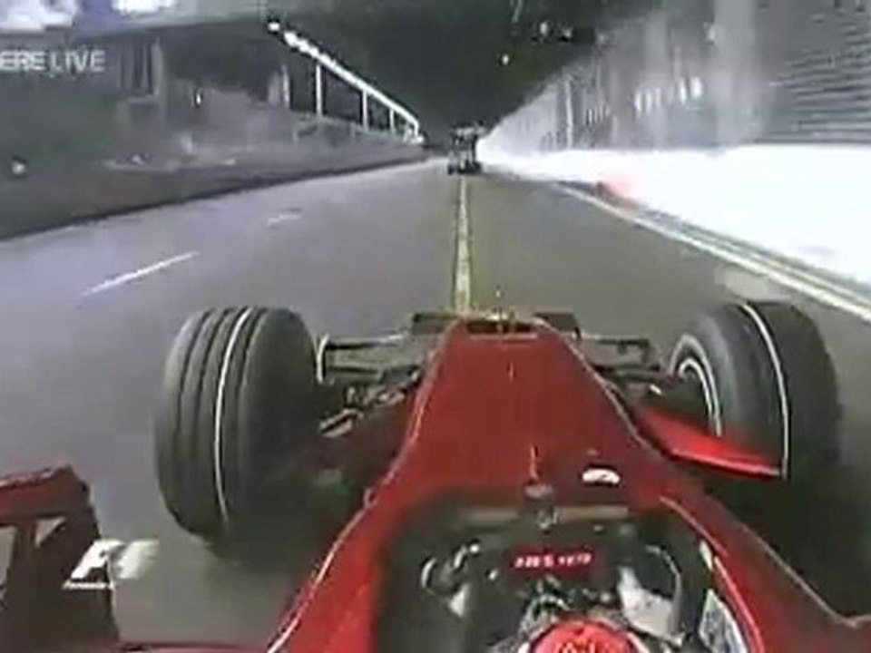 Abandon de Raikkonen - Singapour 2008
