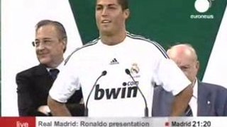 Présentation Cristiano Ronaldo Au Real Madrid