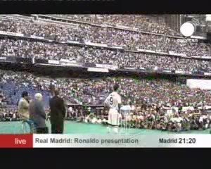 Cristiano Ronaldo - Présentation au Réal Madrid - Foot