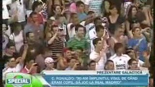 Présentation de Cristiano Ronaldo à Bernabeu en HD