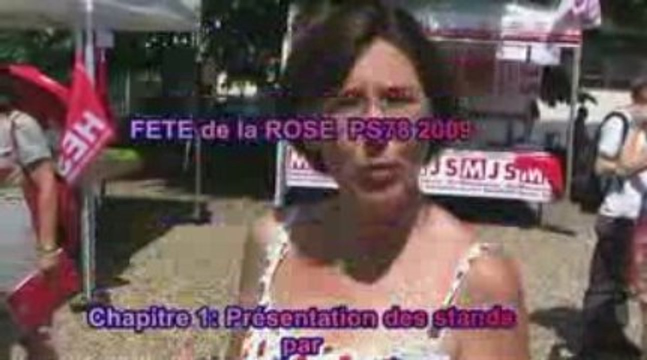 Visite des stands de la fête de la rose 2009 avec Kristell