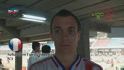 RINK HOCKEY - CHAMPIONNAT DU MONDE : Interview S. Furstenberger - France / Angleterre