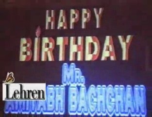 Amitabh Bachchan celebrates his birthday