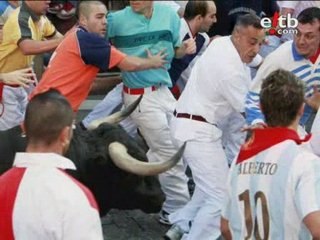 El primer encierro de San Fermín 2009