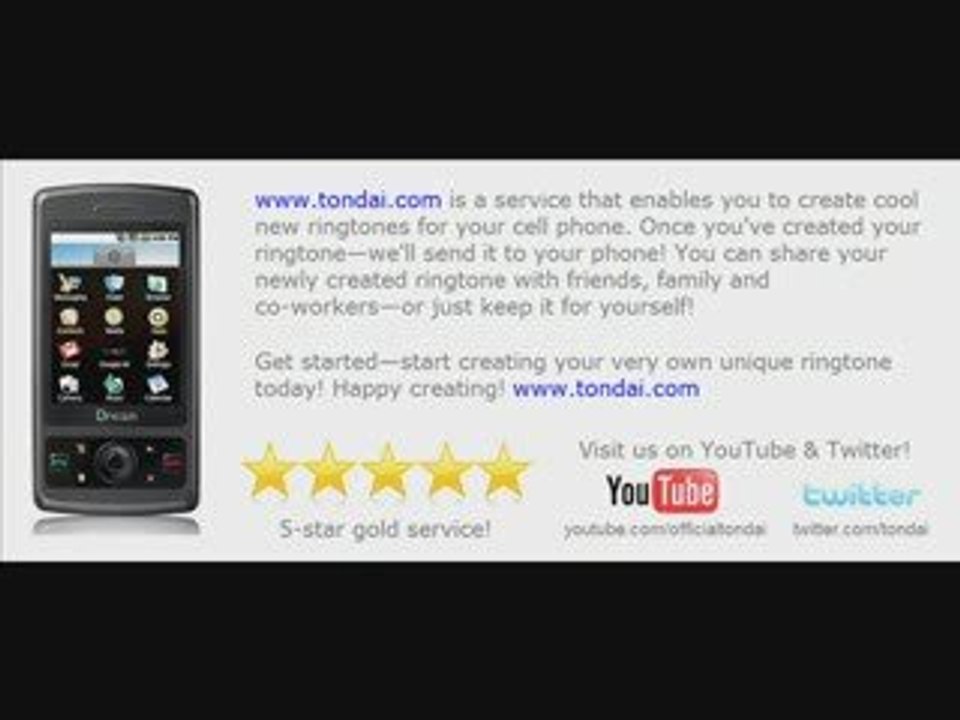 Make Your Ringtone - Create A Ringtone !