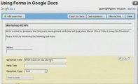Google Docs and using Forms