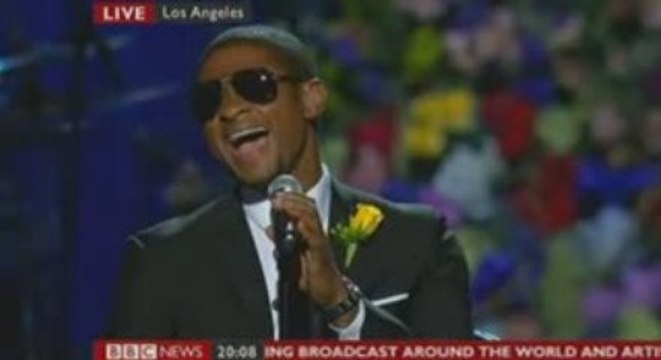 USHER MICHAEL JACKSON MEMORIAL GONE TOO SOON LIVE