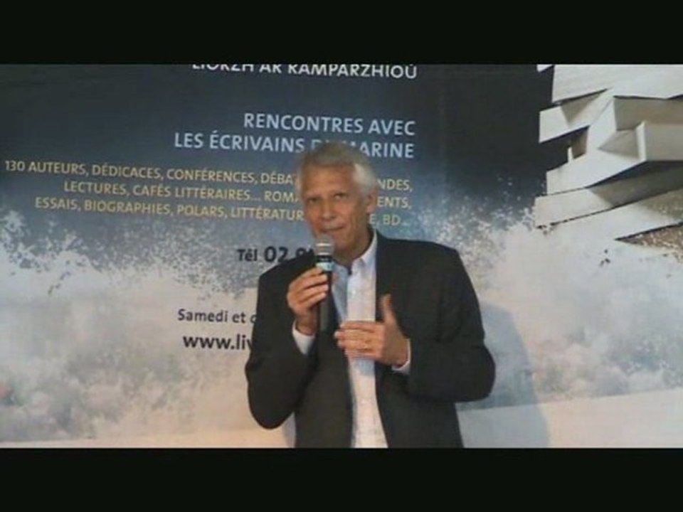 Salon du livre - Vannes 2009 - Dominique de Villepin - Obama