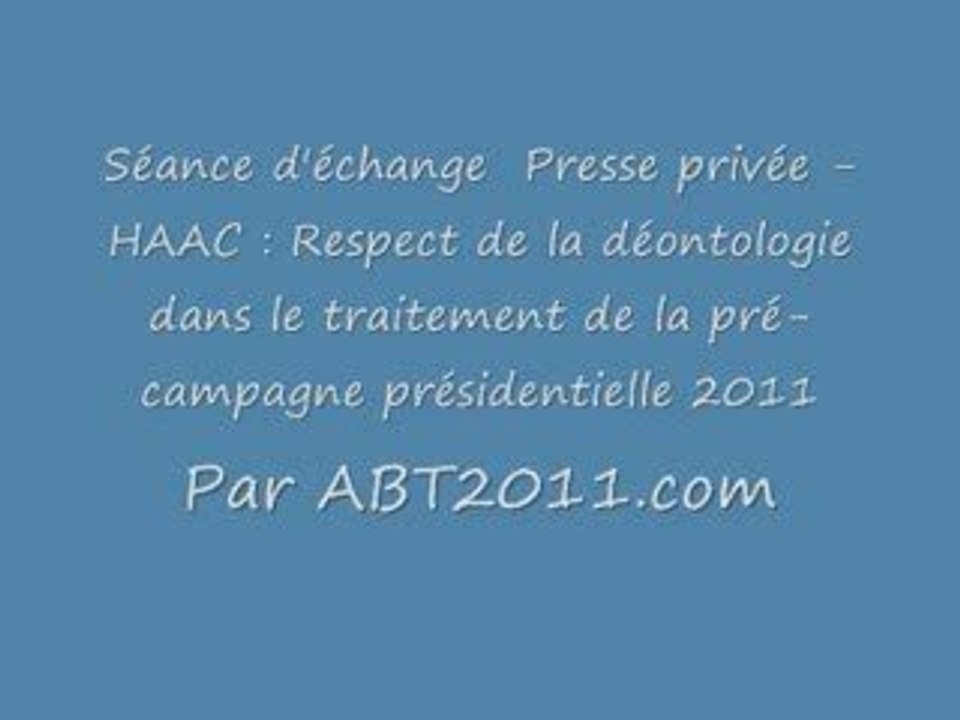 HAAC et Presse privée le 06 juillet 2009