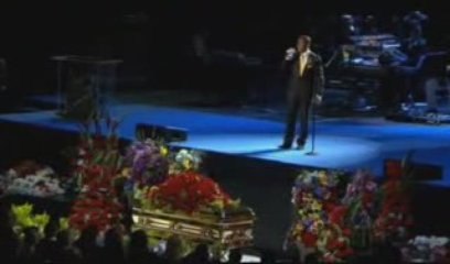 Jermaine Jackson singing at "Michael Jackson memorial"