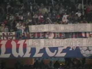 PSG - RCS VU DEPUIS LA TRIBUNE BOULOGNE.