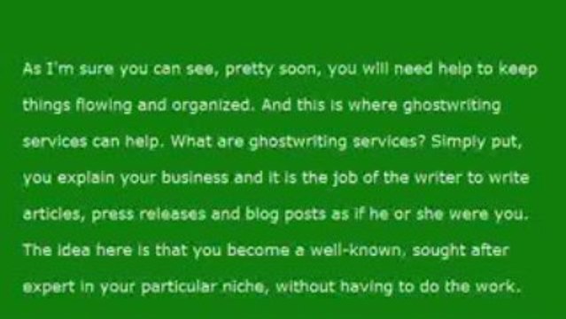 Why You Should Use Ghostwriting Services
