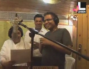 Lataji records a song for Madhur's Jail