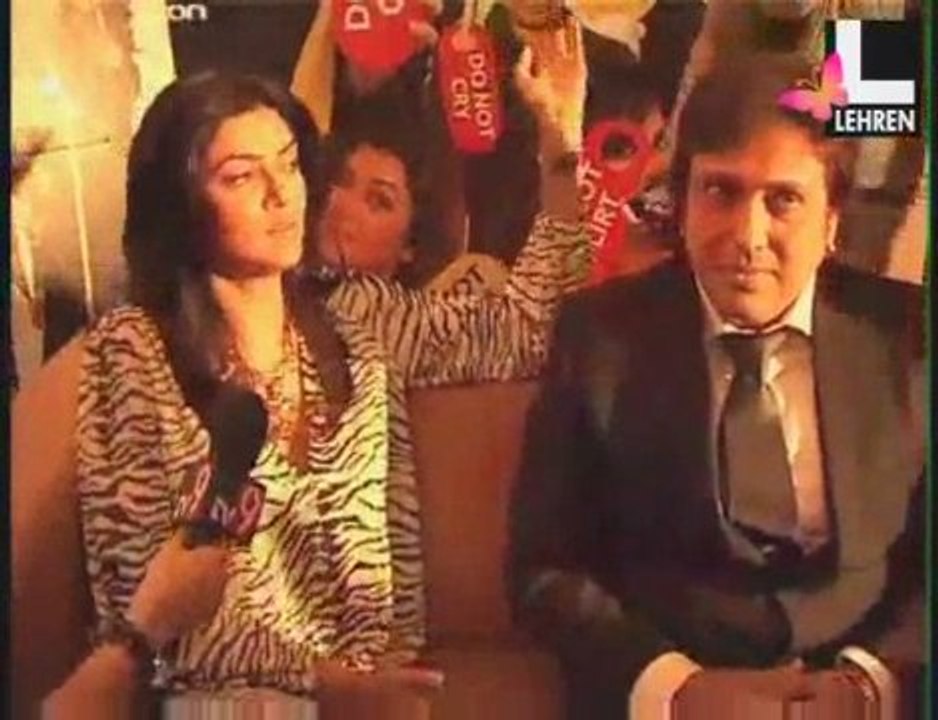 Govinda and Sushmita in a candid chat