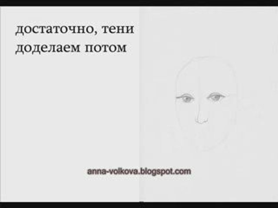 Рисуем женский портрет