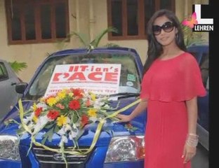 IIT topper gets a car from Neetu Chandra