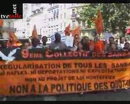 Manifestation du 9ème Collectif des Sans Papiers