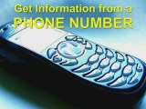 Reverse cell phone number directory