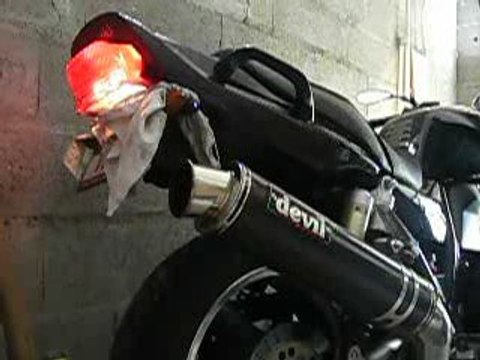 Ligne complete inox DEVIL sur ZRX 1100