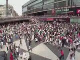 Michael Jackson Beat It: Flash mob Sergels Torg, Stockholm