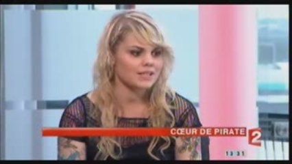 Coeur de Pirate @ JT France 2