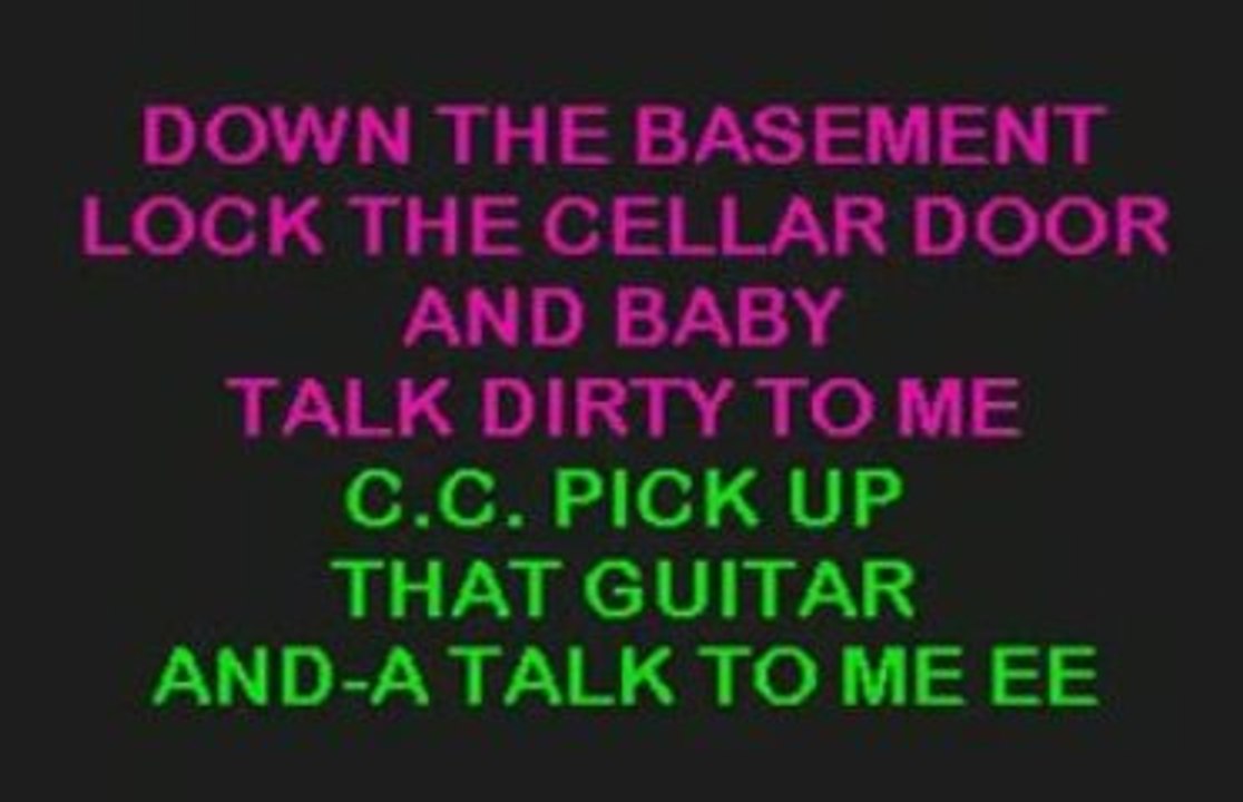 Talk Dirty To Me - Poison - Karaoke - Lyrics