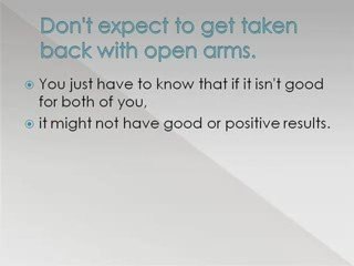 Should I Get Back With Ex Girlfriend