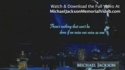 Michael Jackson Memorial Video Al Sharpton Speech