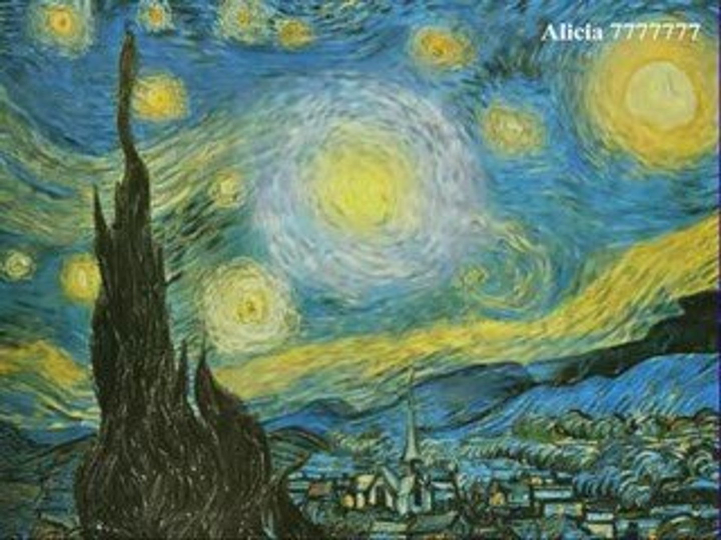 ⁣Vincent van Gogh - The Starry Night