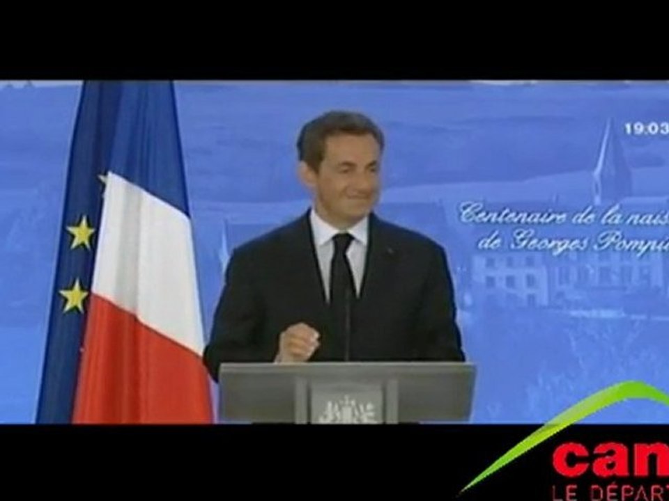 Nicolas SARKOZY à Montboudif (Cantal)