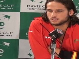 Feliciano López: "Ha sido una victoria muy bonita como todas las de la Copa Davis"