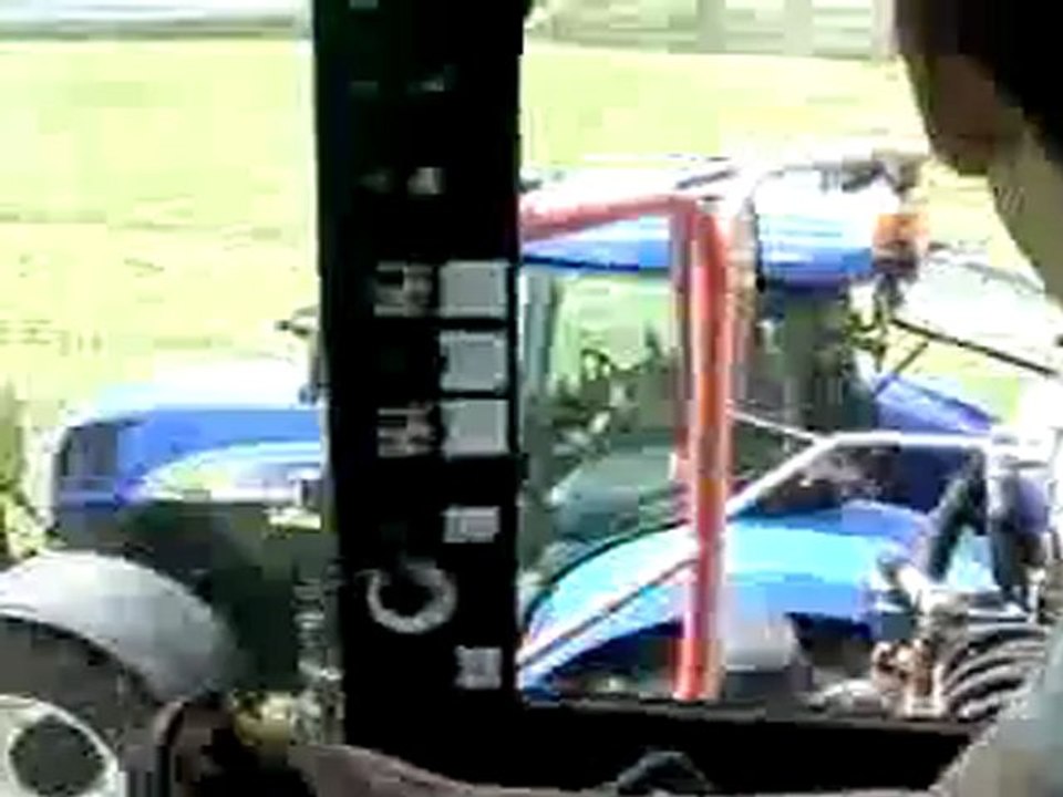 Battage de pois vidage de trémie