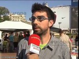 Cerca de 700 'indignados' pasan la noche en la Puerta del So
