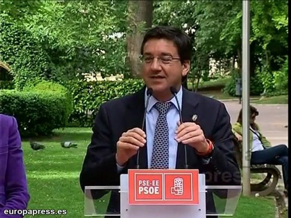 Acto electoral del PSE-EE celebrado en Vitoria