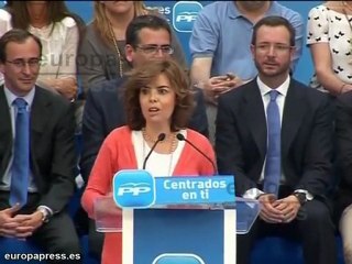 Video herunterladen: Saénz de Santamaría y Basagoiti encabezan el mitin del PP en