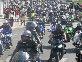 Manifestation des motards au Mans le 2 juillet 2011