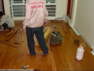 Lắp đặt sàn gỗ tre - phần 1