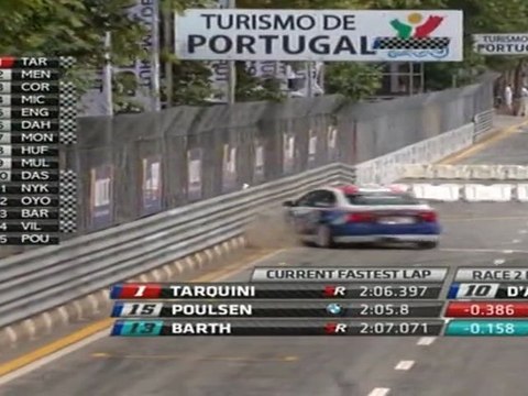 WTCC Porto 2011 Qualification big crash Poulsen