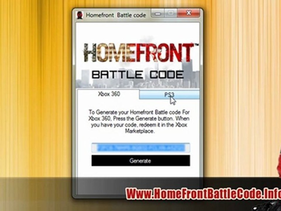 Homefront Battle Code Free Giveaway!! - Xbox 360 And PS3
