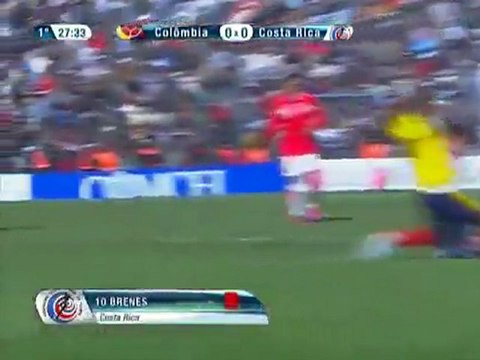 Colombia - Costa Rica - Brenes red card
