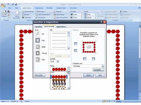 [TT-Egitim]MS Word Sayfa Kenarlığı Oluşturma
